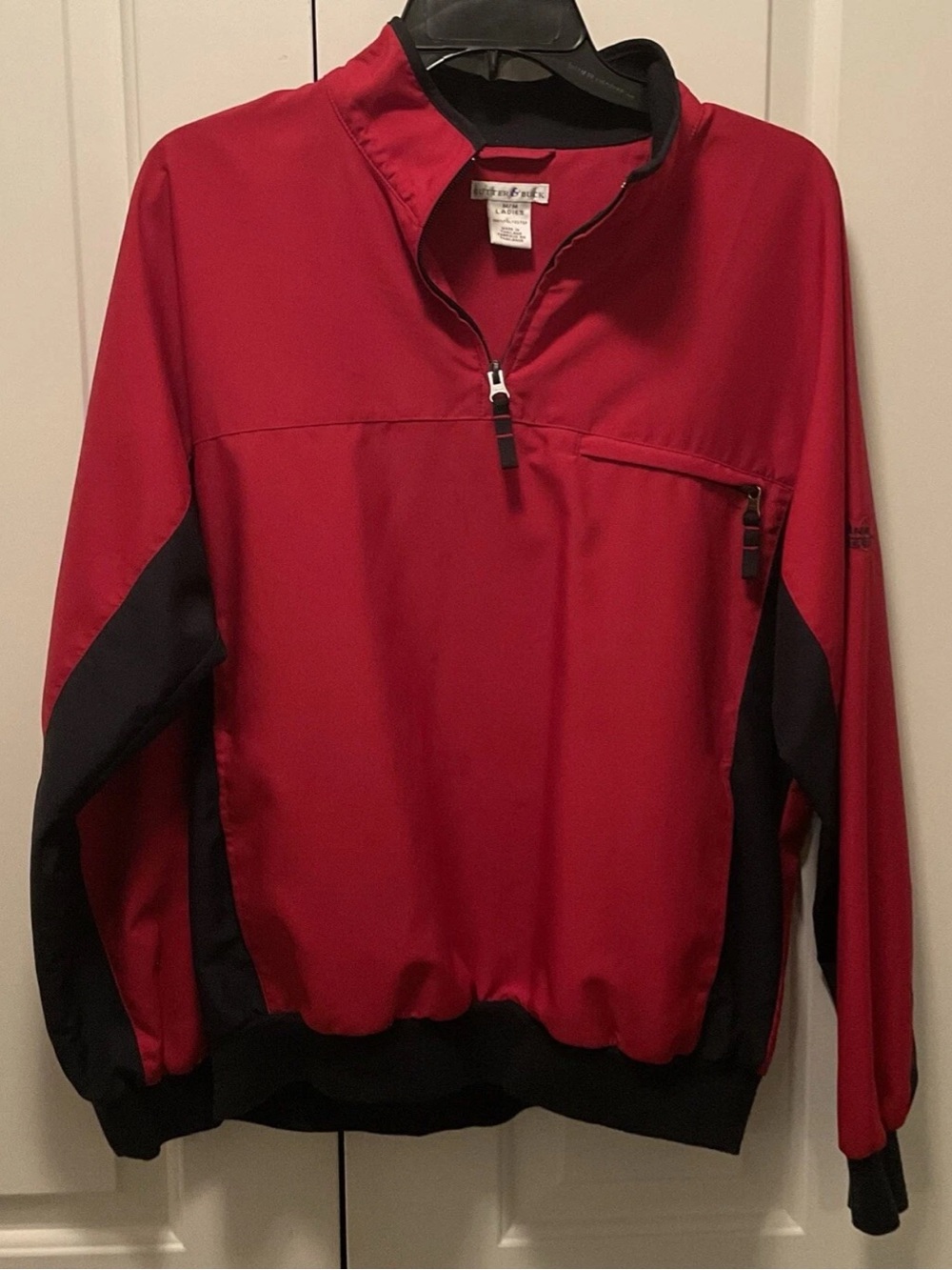 VTG Cutter & Buck Women’s 1/4 Zip Windbreaker Golf Jacket w/Corning Classic Med